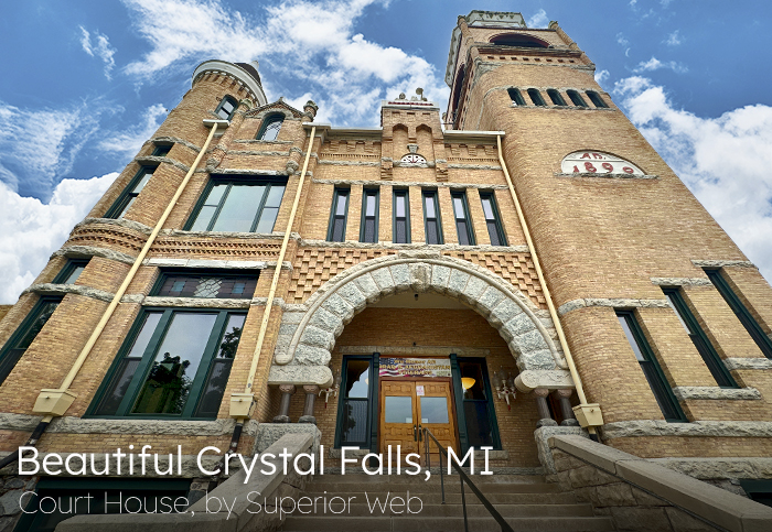 Beautiful Crystal Falls - Iron County Court House